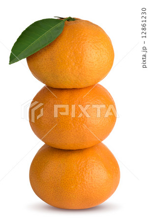 tangerines with green leaf tangerines with green leaf 12861230