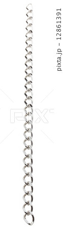 bottom view of hanging chain isolated on white bottom view of hanging chain isolated on white 12861391