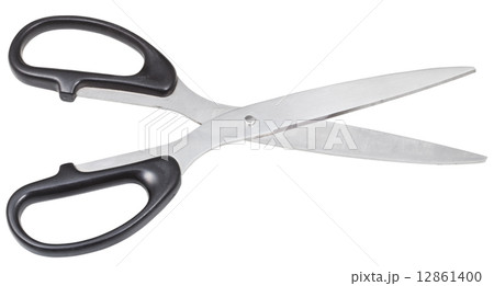 pair of scissors for paper with black handles 12861400
