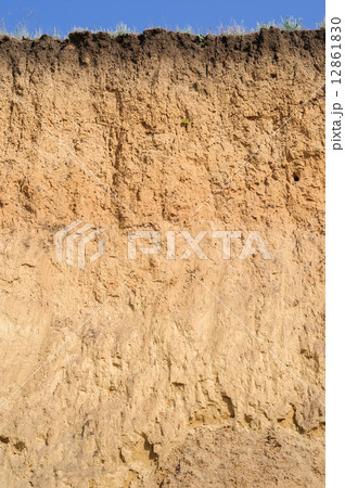 Layered cut of soil Layered cut of soil 12861830
