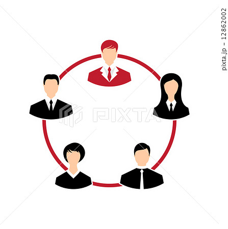 Concept of leadership, community business people 12862002
