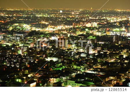 岐阜市街地の夜景 12865514