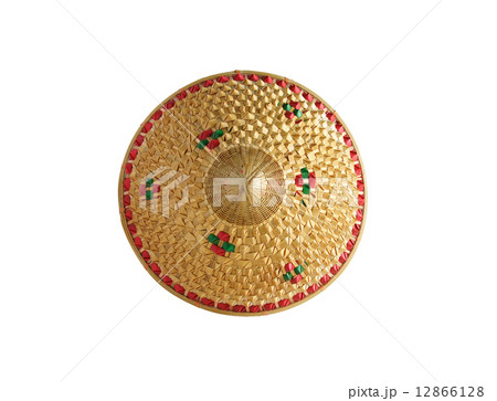 bamboo hat isolated ,Hats made of bamboo leaves at thailand 12866128