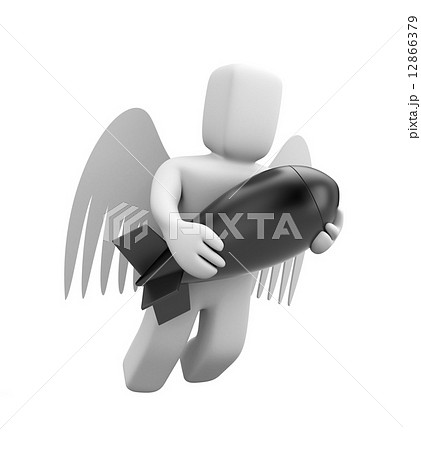 Angel with bomb 12866379