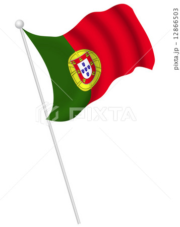 ポルトガル 国旗 国 旗 のイラスト素材