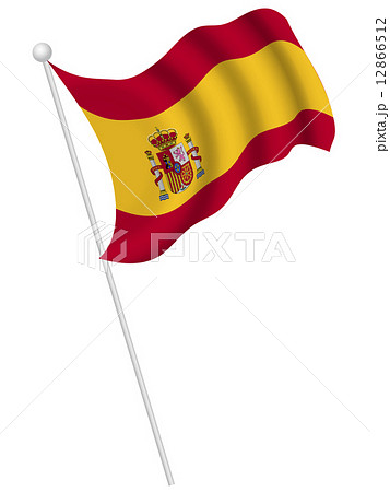 スペイン 国旗 国 旗 のイラスト素材
