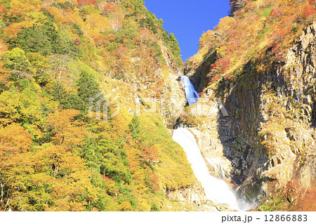 紅葉の称名滝 12866883
