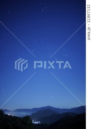 星空 竹田城跡 星空 竹田城跡 12867132