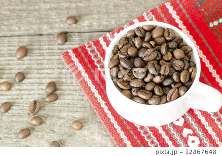 coffee cup on handmade coffee cup on handmade 12867648