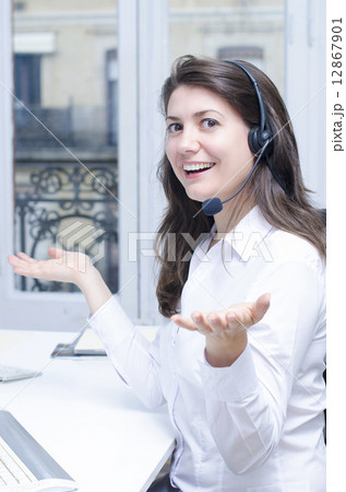 Female customer service 12867901