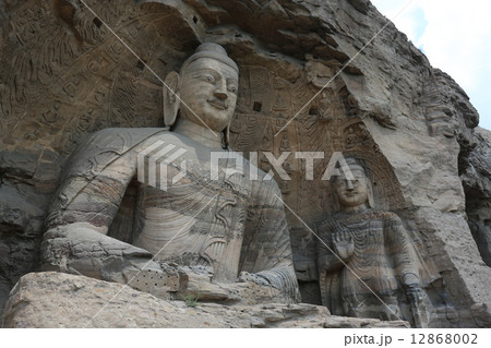 中国　大同　雲崗石窟　世界遺産 12868002