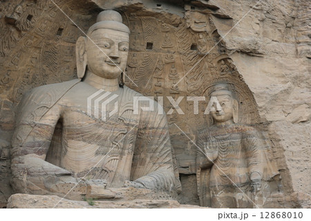 中国　大同　雲崗石窟　世界遺産 12868010