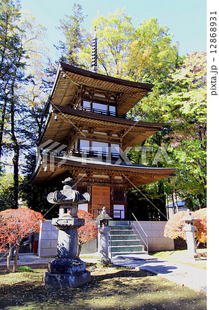 恵林寺の三重塔 恵林寺の三重塔 12868931