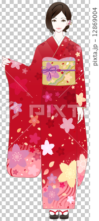 Kimono women pose 12869004