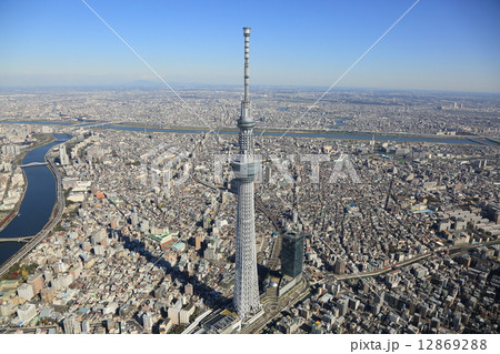 スカイツリー 空撮 スカイツリー 空撮 12869288