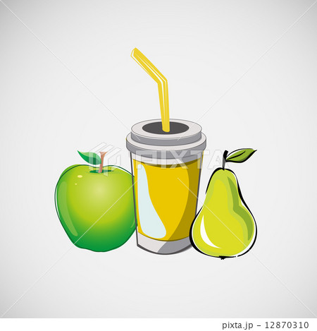 Set of fast food items. Vector drawing 12870310