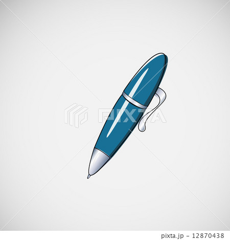 Isolated vector ballpoint pen on light background Isolated vector ballpoint pen on light background 12870438