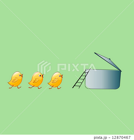 Three chicken going into the pot with broth 12870467