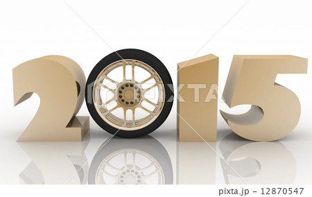2015 year. Isolated 3D image 12870547