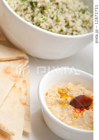 taboulii couscous with hummus taboulii couscous with hummus 12872731