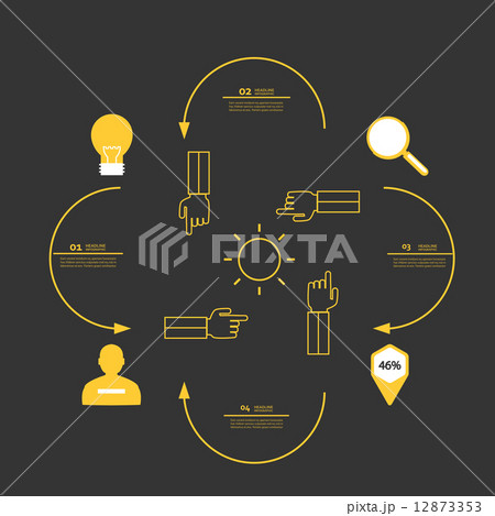 Set of symbols showing the movement process Set of symbols showing the movement process 12873353