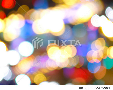 Blurred background of circular lights 12875964