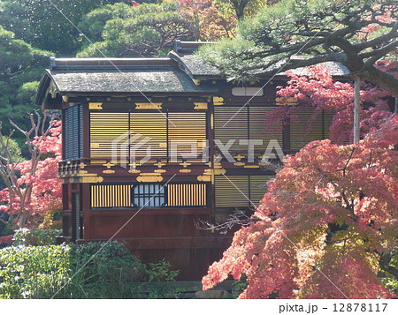 紅葉の国指定重要文化財「船屋形」（神戸相楽園） 12878117