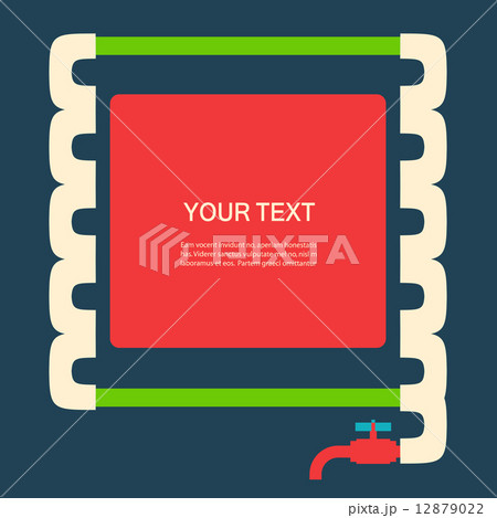 Vector color abstract design tangled pipes eps 12879022