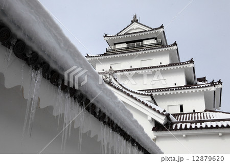 鶴ヶ城冬景色 12879620