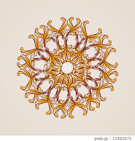 Brown circular vector element Brown circular vector element 12882072