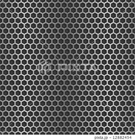 Chrome cell seamless background. Design template 12882454