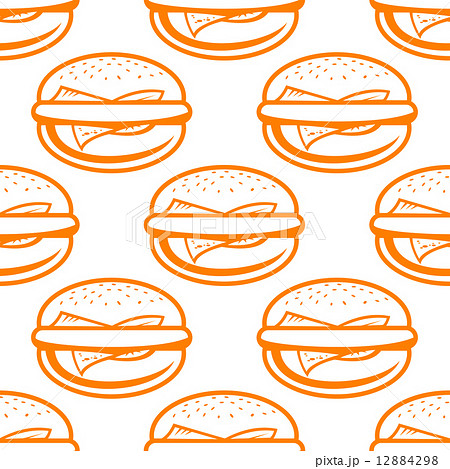 Cheeseburger seamless pattern Cheeseburger seamless pattern 12884298