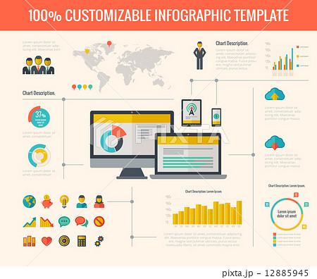 Technology Infographic Elements Technology Infographic Elements 12885945