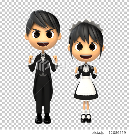 Maid and a butler 12886359