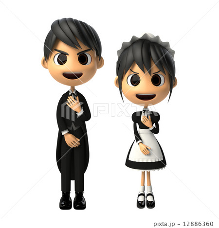 メイドさんと執事 12886360