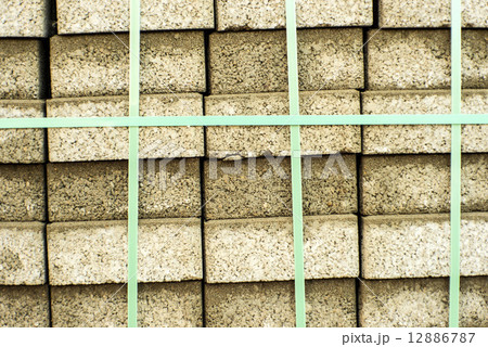 Packed clinker bricks 12886787
