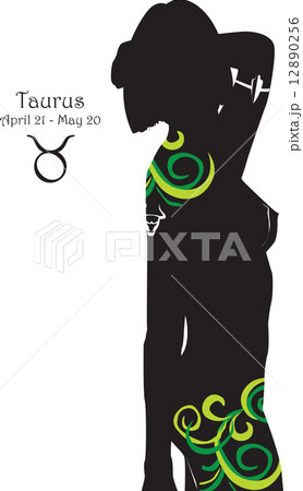 silhouette of a girl interpretation zodiac sign 12890256