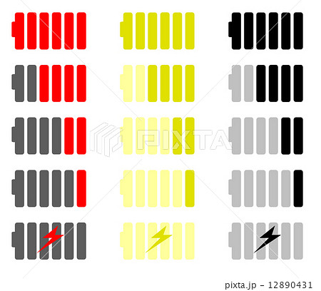 電池残量マークのイラスト素材 1431