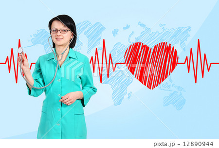 doctor and stethoscope doctor and stethoscope 12890944