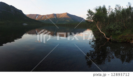 Lake in the mountain. Panorama Lake in the mountain. Panorama 12893712