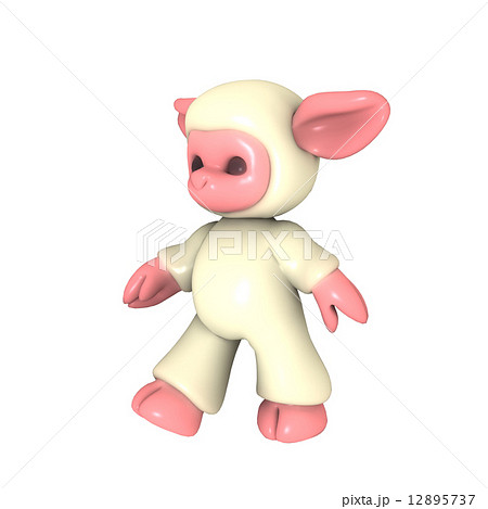 ヒツジのマスコット 12895737