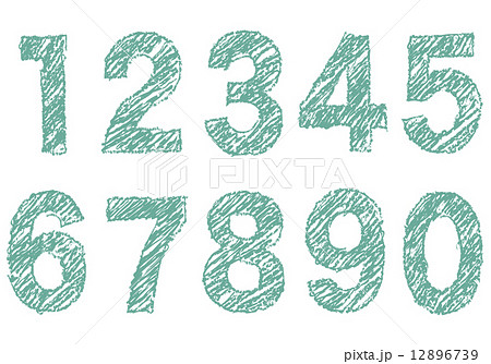手書き風の数字のイラスト素材 12896739 Pixta