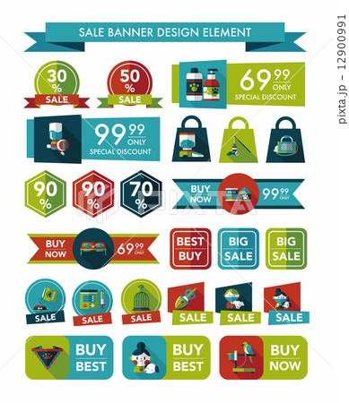 Pet sale banner flat design background set, eps10 Pet sale banner flat design background set, eps10 12900991
