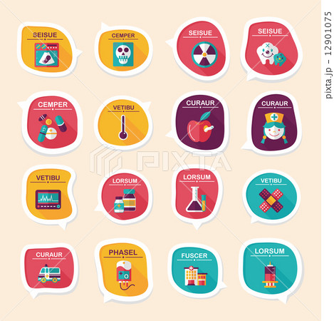 hospital bubble speech banner design flat background set, eps10 hospital bubble speech banner design flat background set, eps10 12901075