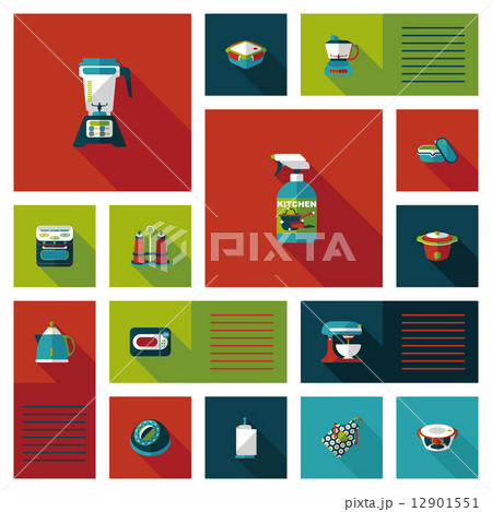 Kitchenware flat app ui background,eps10 Kitchenware flat app ui background,eps10 12901551