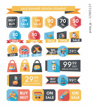Pet sale banner flat design background set, eps10 Pet sale banner flat design background set, eps10 12905137