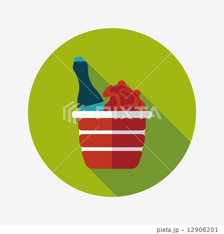 Valentine's day champagne flat icon with long shadow,eps10 Valentine's day champagne flat icon with long shadow,eps10 12906201