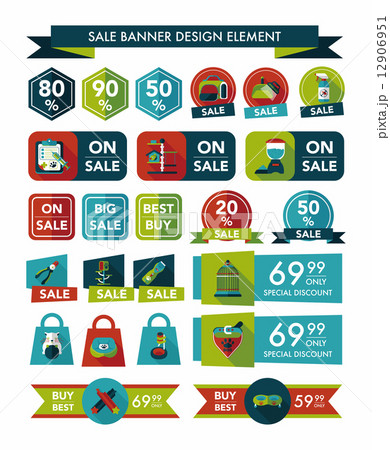 Pet sale banner flat design background set, eps10 Pet sale banner flat design background set, eps10 12906951