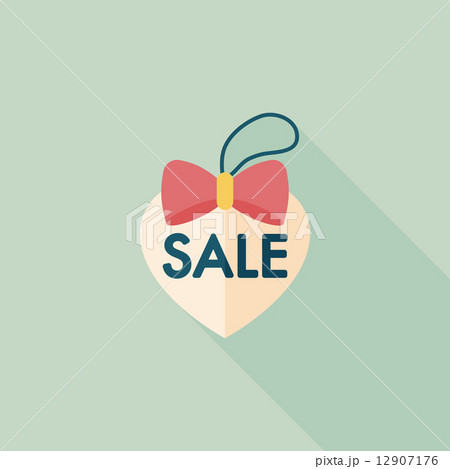 Valentine's Day SALE flat icon with long shadow,eps10 Valentine's Day SALE flat icon with long shadow,eps10 12907176