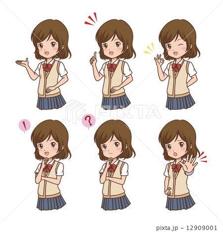 女の子　バリエーション 12909001